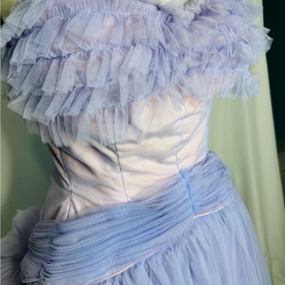 Vintage 1950’s Clifton Wilhite Cupcake Tulle Prom/ Evening Dress - Picture 6 of 13